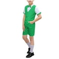 thumbnail image 2 of HAOTAGS Boys Formal Suit, Host Recitation Short Sleeve Bowtie Ceremony Summer Performance Outfit Green 7-8 Years, 2 of 4
