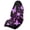Purple Butterfly and Leaf Pattern, variant on XYZCANDO Skull and Rose Pattern Design Terry Cloth Car Seat Covers Soft Towel Car Seat Cover, Anti-Slip, Suitable for Van Car Interior, Fit for Cars Sedan Trucks