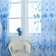 thumbnail image 5 of Clearance Deal!!Tulip Flower Sheer Window Curtain Beads Tassel Door Scarf Drapes Valance, 5 of 6