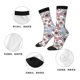 thumbnail image 5 of Fotbe Abstract Floral Calcetas Largas con Estampado para Hombre y Mujer – Calcetas de Compresión Transpirables y Elásticas, Viajar y Uso Diario Talla 5-11, 5 of 6