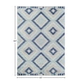 thumbnail image 3 of Soleil BR30I Ice Blue Tribal Moroccan blue Area Rug, 5'x7', 3 of 10