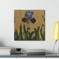 thumbnail image 4 of Iris In Pointillism - Canvas, 4 of 10