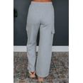 thumbnail image 4 of Do Not Disturb Cargo Lounge Pants - Heather Grey, 4 of 5
