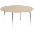 thumbnail image 1 of ECR4Kids 60in Round Contour Thermo-Fused Adjustable Activity Table Maple/Maple/Silver - Standard Swivel, 1 of 2
