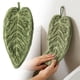 thumbnail image 1 of Toallas de mano con forma de hoja, suaves, absorbentes y de secado rápido; toallas decorativas para cocina y baño para el hogar, 1 of 6