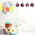thumbnail image 4 of 12 Uds. Bola de tela para el Día de la Independencia, decoración navideña, decoraciones para bodas, bailes de graduación, adornos para árboles, suministros colgantes para festivales, suministros para, 4 of 5