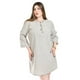 thumbnail image 4 of Vestido de lino a rayas Roman Fashion /Tallas Extras, 4085 (Líneas negro) negro 42, 4 of 6