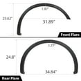 thumbnail image 3 of Fender Flares Smooth Paintable Fit for Ford F150 2018-2020 Factory Style 4pcs, 3 of 9