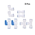 thumbnail image 1 of unbranded 8Ud Kit De Unión Codo Para De Agua Compatible Con Sistema Ósmosis, 1 of 6