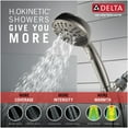 thumbnail image 4 of Delta Power Drench H20Kinetic Technology Brushed Nickel Hand Shower - 75536SN, 4 of 6