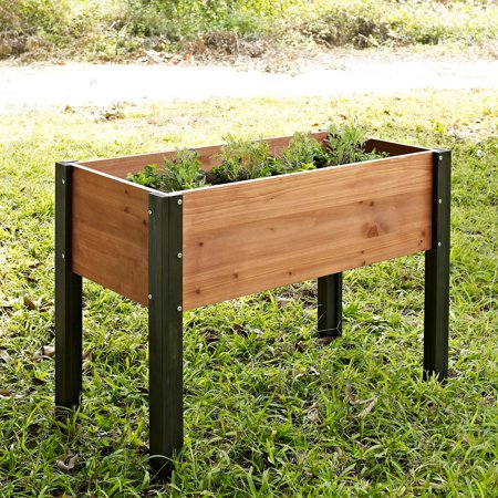 Coral Coast Bloomfield Wood Raised Garden Bed - 40L x 20D x 29H in.