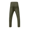 thumbnail image 4 of toraway Mens Harem Pants Men's Elastic Side Button Pants Solid Color Breathable Linen Loose Casual Pants S, 4 of 4