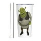 thumbnail image 1 of Vaso Shrek de 20 oz, taza de viaje para automóvil con aislamiento al vacío de acero inoxidable, taza con pajita para bebidas calientes, té helado, café, 1 of 8
