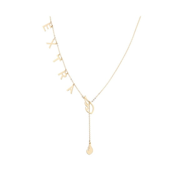 Adorina "EXTRA" Slide Through Lariat Necklace, 14K Gold Plated - NEW