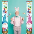 thumbnail image 6 of Happy Easter Door Banner 71x12 Inch Bunny Easter Door Porch Signs Eggs Rabbits Hanging Door Sign Welcome Hanging Flag for Wall Yard Garden Decor, 6 of 7
