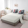 thumbnail image 6 of Manfei Christmas Cardinal Bird 7-Piece Twin Bedding Sets,Brown Pine Cone Bedding Comforter Set,Red White Brown Sheet Sets For Girls Kids,Super Cozy Room Decor Reversible, 6 of 9