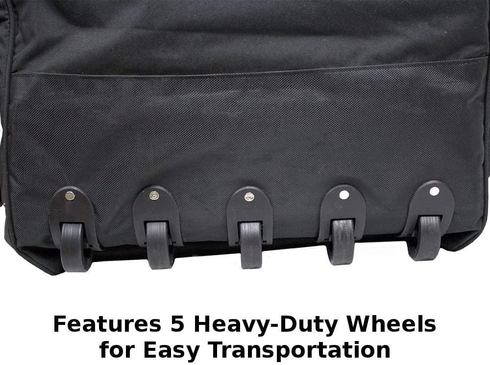 Derby Originals Patented Rolling Bale Bag with Ventilation Windows and Patriotic Leather Accents