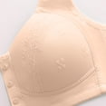 thumbnail image 7 of Zpanxa Plus Size Cotton Bra Front Closure Wire-Free Breathable Perforated Cup, 7 of 7
