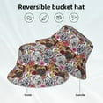 thumbnail image 2 of Sikiie Cute Dogs Puppy1 Reflective Double-Sided Bucket Hat, Sun Hat, for Gardening, Beaching, Camping, Hiking, Fishing, 2 of 6