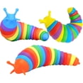 thumbnail image 1 of Piezas Juguetes Fidget Slug, Fidget Toy,Juguete Sensorial para Relajarse,Juguetes Sensoriales para Autismo, Regalos para Niños y Adultos (#1: Color 3 Piezas), 1 of 3