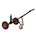 thumbnail image 4 of Heavy Duty Trailer Dolly, 800LB Capacity Tri-Wheel Trailer Mover with 2" Hitch Ball, Adjustable Height 18"-25", for RV, Boat, Farming Equipment, 4 of 9