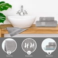 thumbnail image 4 of Juego de toallas NOVA Luxury Linen Mirage Grey 6 piezas, 4 of 7