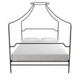 Novogratz Camilla Metal Canopy Bed, Queen Size Frame, Black