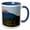 Blue/White, variant on 3drose, British Columbia, Bowron Lakes Provincial Park, Unna Lake-cn02 Glu0067 - Gary Luhm, 11oz Two-tone Black Mug