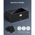 thumbnail image 2 of Caja de Joyas Kukikan Organizador de Relojes de 6 Compartimentos y 2 Niveles, 2 of 7
