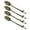 Bronze, variant on Practical Kirsite Crystal Accent Spoon Ergonomic Grip For Salt Sugar Seasoning Sturdy Easy Cleaning Kitchens Essential