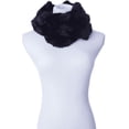 thumbnail image 2 of Minx NY VHT10615.BLK Ultra Soft Silky Faux Synthetic Fur Infinity Scarf - Black, 2 of 4