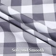thumbnail image 4 of Haperlare Buffalo Check Plaid Curtains 37"W x 63"L Farmhouse Blackout Window Covering for Living Room Bedroom, Gray White, 2 Panels, 4 of 6