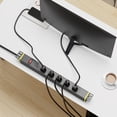 thumbnail image 4 of PrimeCables Barre d'Alimentation PDU 1U à 6 Prises avec Boîtier en Alliage d'Aluminium, Certifiée ETL, 1,8 m, Noir, 4 of 6
