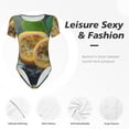 thumbnail image 5 of Picia Fresh Passion Fruit Still Life Womens One Piece Swimsuits Modest Tummy Control Bathing Suits Lace Up Slimming Swim Suit-Large, 5 of 9