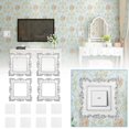 thumbnail image 5 of 4 Pcs Light Switch Stickers Luxury Stickers for Light Switches 155mm/90mm Vintage Style Stickers White Luxury Flower Light Switch Covers for Light Switch Decoration, 5 of 5