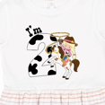 thumbnail image 4 of Inktastic I'm Two-cowgirl Riding Horse Birthday Girls Toddler Dress, 4 of 5