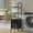 Black 3-Tier, variant on HOARBOEG 2-Tier Bathroom Storage Rack with Laundry Basket, 3-Tier Bath Rolling Storage Cart with Dirty Laundry Basket, Space-Saving Organizer Shelf, 51.1x16.5x12.6in