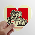 thumbnail image 1 of China Red Educational Propaganda Production Heart Vinyl Sticker Bicycle Bottle Decal, 1 of 3