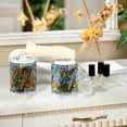thumbnail image 4 of Yayeee 4 Pack Qtip Holder Bathroom Cotton Swab Canister with Lid Clear Dispenser Set, Colorful Leaves, 4 of 6