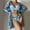 Sky Blue, variant on Jacenvly 2024 3 Piece Swimsuit Sets Women Soft Satiny Women's Printed Bikini Three-Piece Split Swimsuit Suit Multicolor Beach Dresses for Women Casual Summer Blue