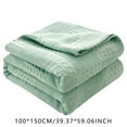 thumbnail image 3 of HANXIULIN 2024 New Model Solid Color Multi Functional All Cotton Knitted Blanket Summer Towel Blanket Sofa Air Conditioning Blanket Clearance Sale!, 3 of 7