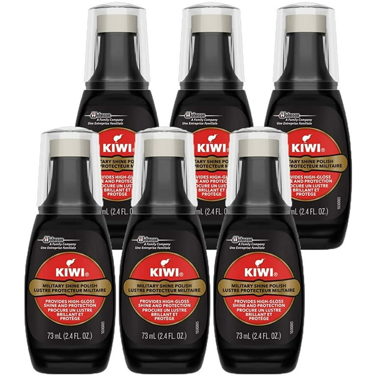 KIWI Honor Guard Instant Spit Shine Black 2.5 FL OZ Pack of 6
