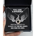 thumbnail image 2 of Phoenix Necklace, She is Strong, Graduation Gift for Her, Rise from Ashes, Encouragement Jewelry, Sorry for Your Loss, 2 of 7