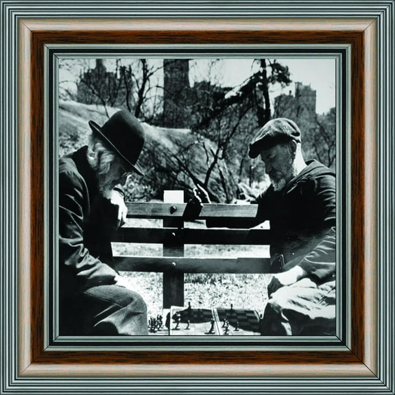 Vintage Chess Players, Custom Gameboard, Historical Picture Frame, 10x10 8529