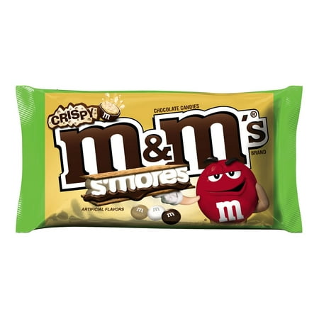 M&M'S Crispy S'mores Chocolate Candy Bag, 8 oz