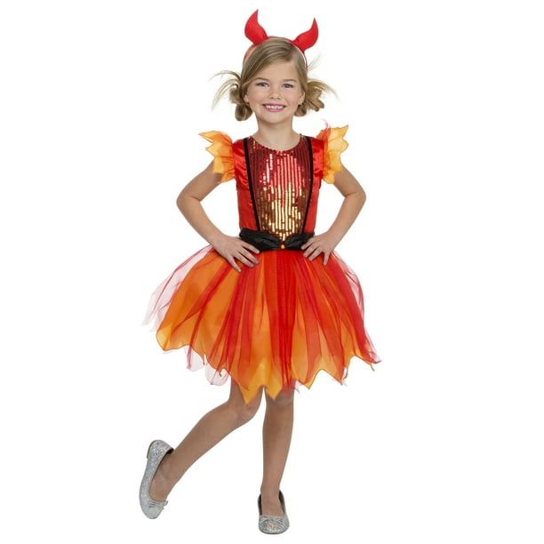 Girl Devil Darling Medium Halloween Dress Up Role Play Costume Walmart Com Walmart Com