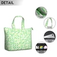 thumbnail image 4 of Farmhouse Plaid Weekender Bag Rustic Plaid Travel Tote with Vintage Checkered Design Finish, Geometric Pattern for Weekend Use, 4 of 5
