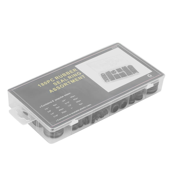 180Pcs Rubber Gasket Assortment Kit Set For Electrical Wiring, Firewall Hole, Made Of Rubber Material, Perfect For Plumbing, Hydraulics, Air And Gas Connections,