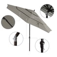 thumbnail image 2 of California Umbrella  11' Round Aluminum Crank Open Auto Tlit Market Umbrella, Bronze Finish, Double W Woven Granite, 2 of 5