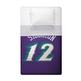 thumbnail image 4 of Sleep Squad Utah Jazz John Stockton 60” x 80” Raschel Plush Blanket, 4 of 5